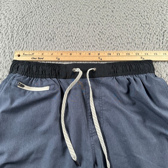 Vuori Banks Shorts Mens M Performance 4 Way Stretch 7" Blue Athletic Workout‎ - Picture 4 of 8